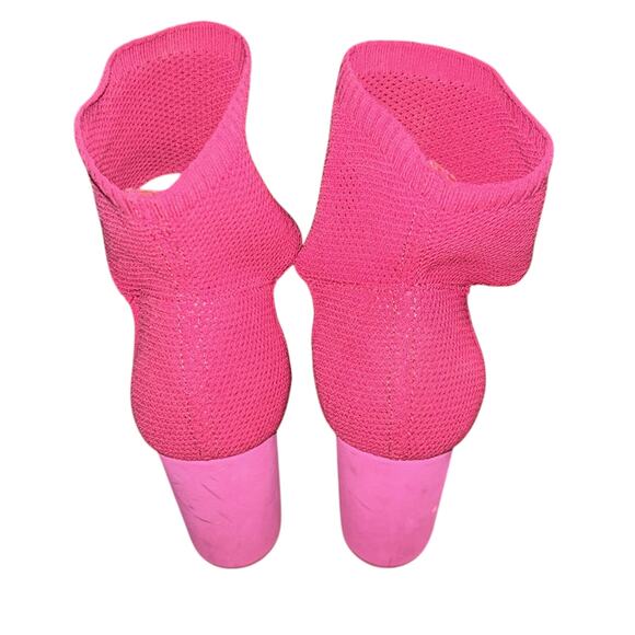 Woman’s Call It Spring Pink Chunky Heels Size 10 - Picture 5 of 8